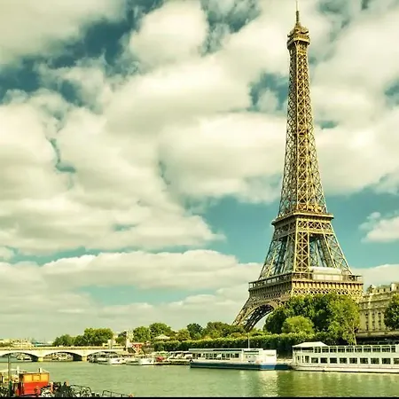 Lejlighed Elegant With Sauna And Eiffel Tower View Paris